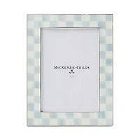 Mackenzie-Childs Sterling Check Silver Plated 5x7 Frame