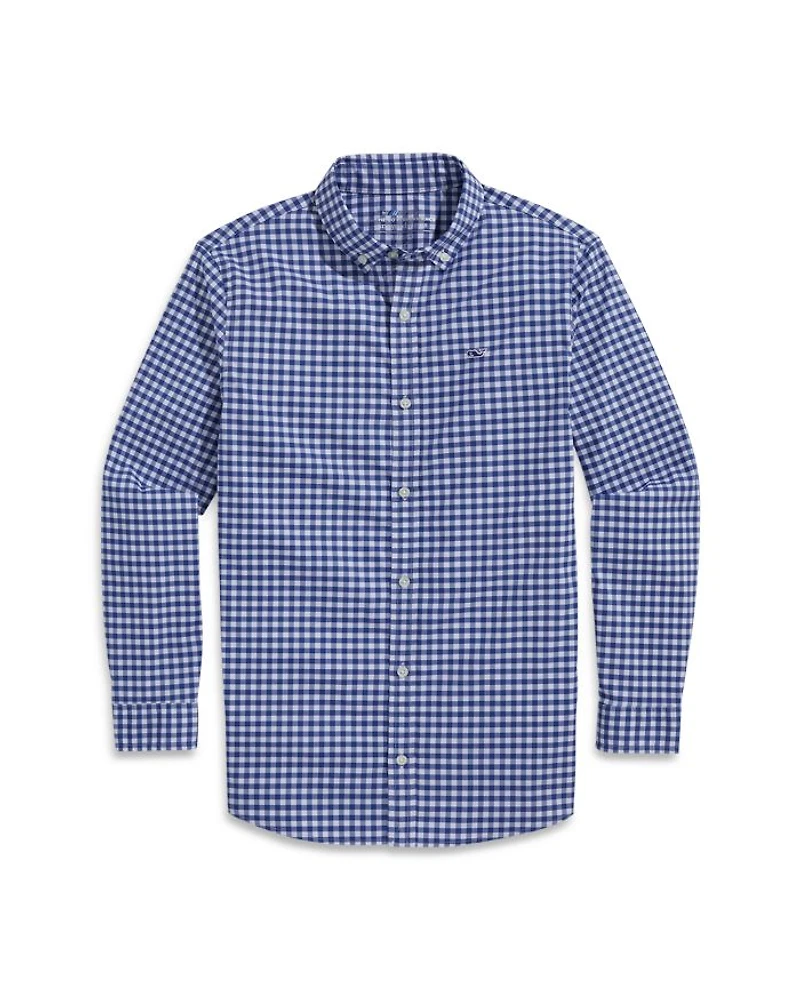 Boys' On-The-Go Brrr° Gingham Button Down Shirt - Little Kid, Big Kid