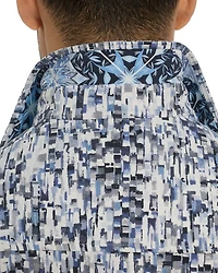 Fragment Button Front Printed Shirt