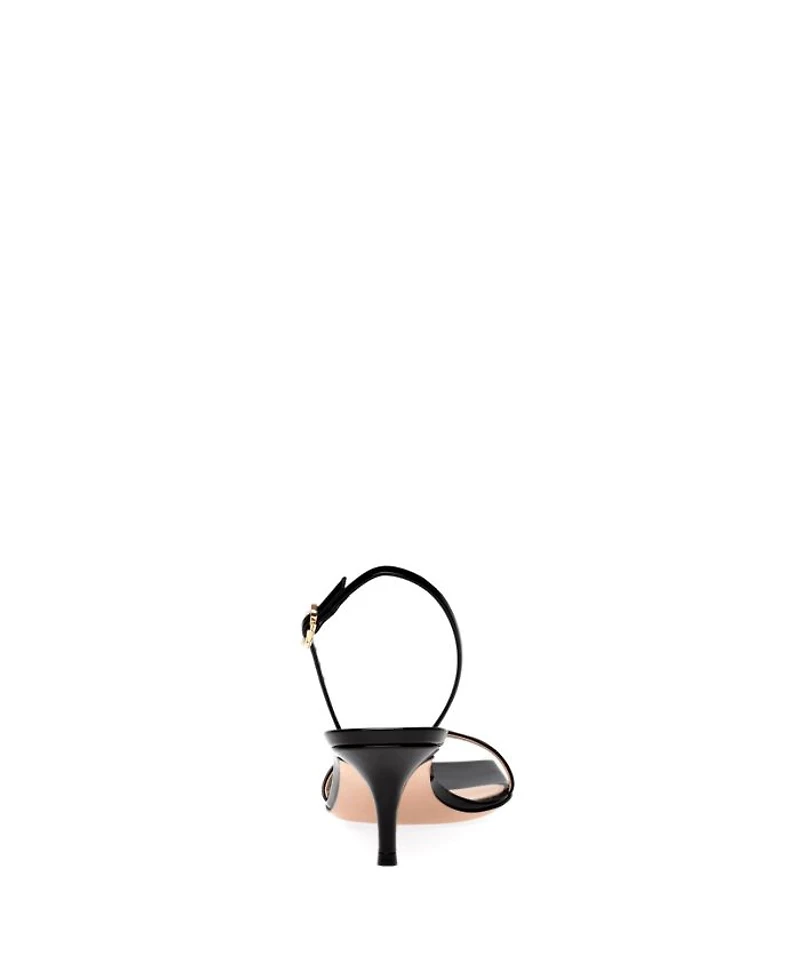 Women's Ribbon Kitten Sandals