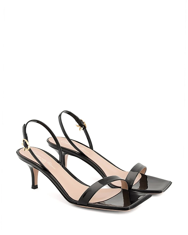 Gianvito Rossi Women's Ribbon Kitten Sandals