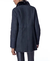 Shearling Jacket with Stand Collar