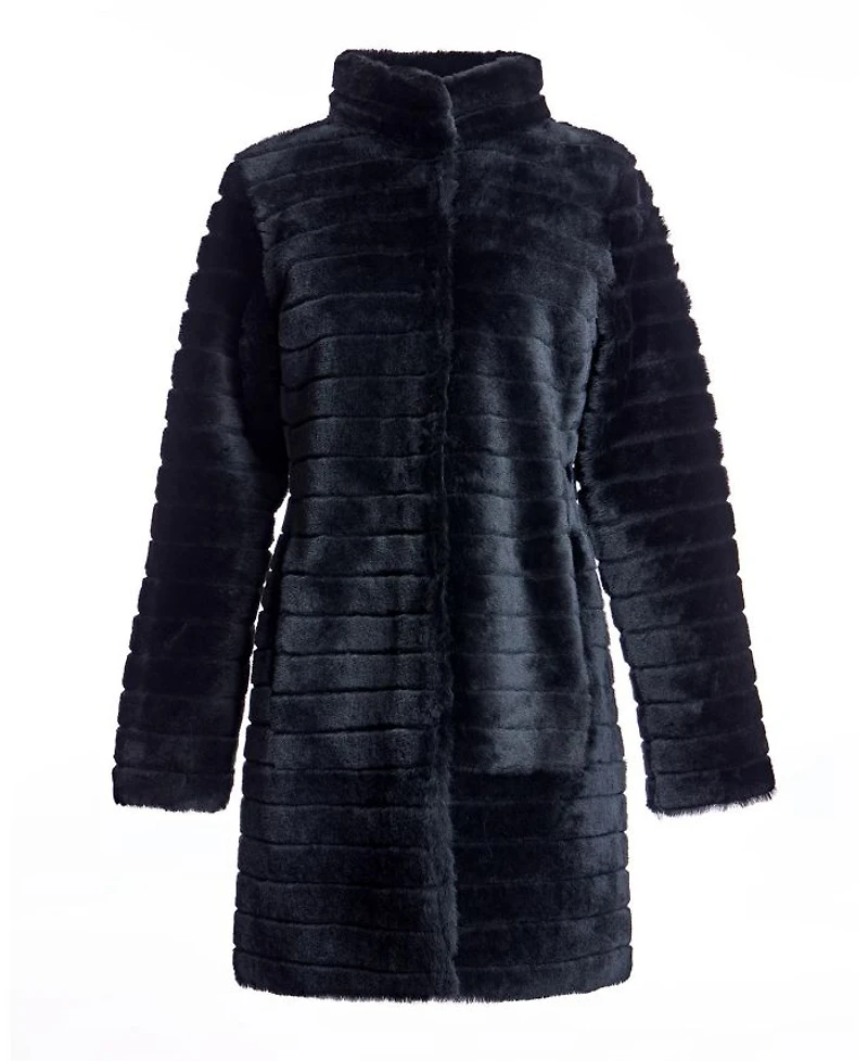 Grooved Shearling Jacket