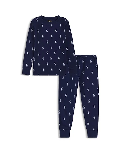 Boys' Woven Long Top and Joggers Sleepwear Set - Little Kid