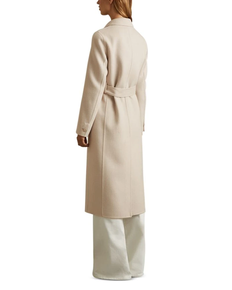 Maeve Wool Blend Double Breasted Blindseam Trench Coat