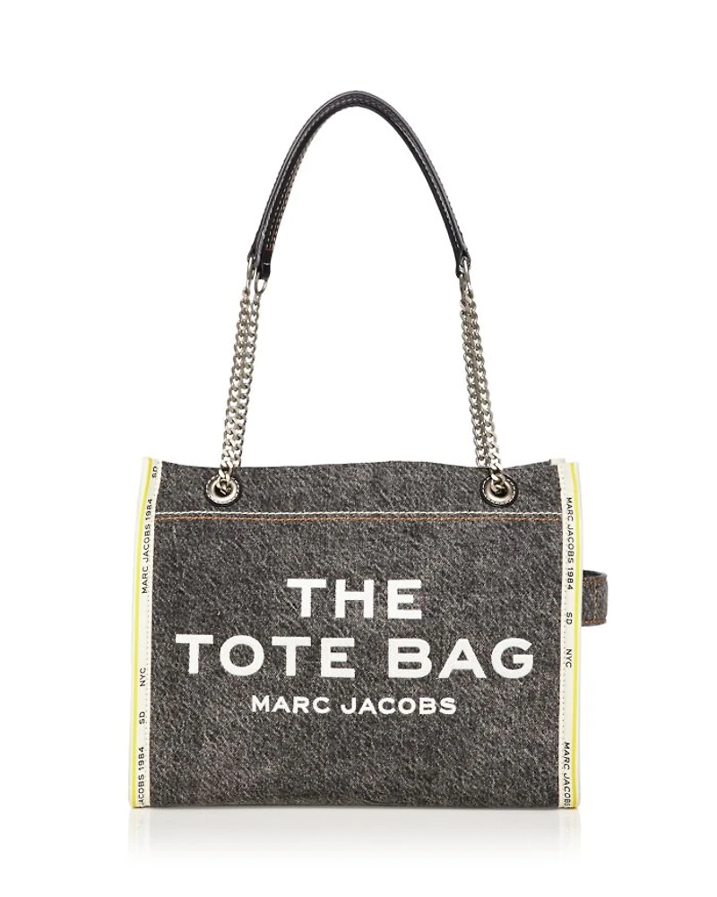 The Denim Chain Medium Tote Bag