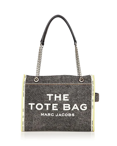 The Denim Chain Medium Tote Bag