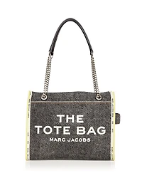 The Denim Chain Medium Tote Bag