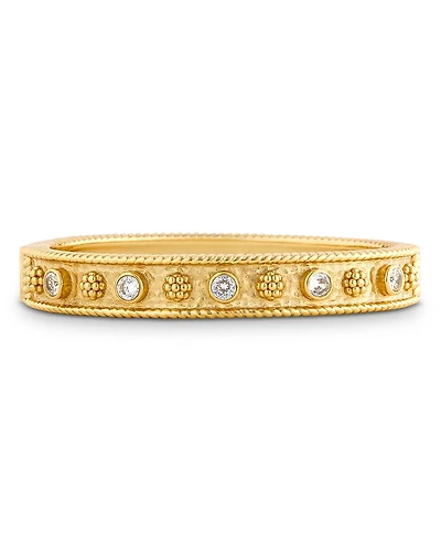 Capucine De Wulf Berry Gem Classic Cubic Zirconia & Gilded Berries Bangle Bracelet
