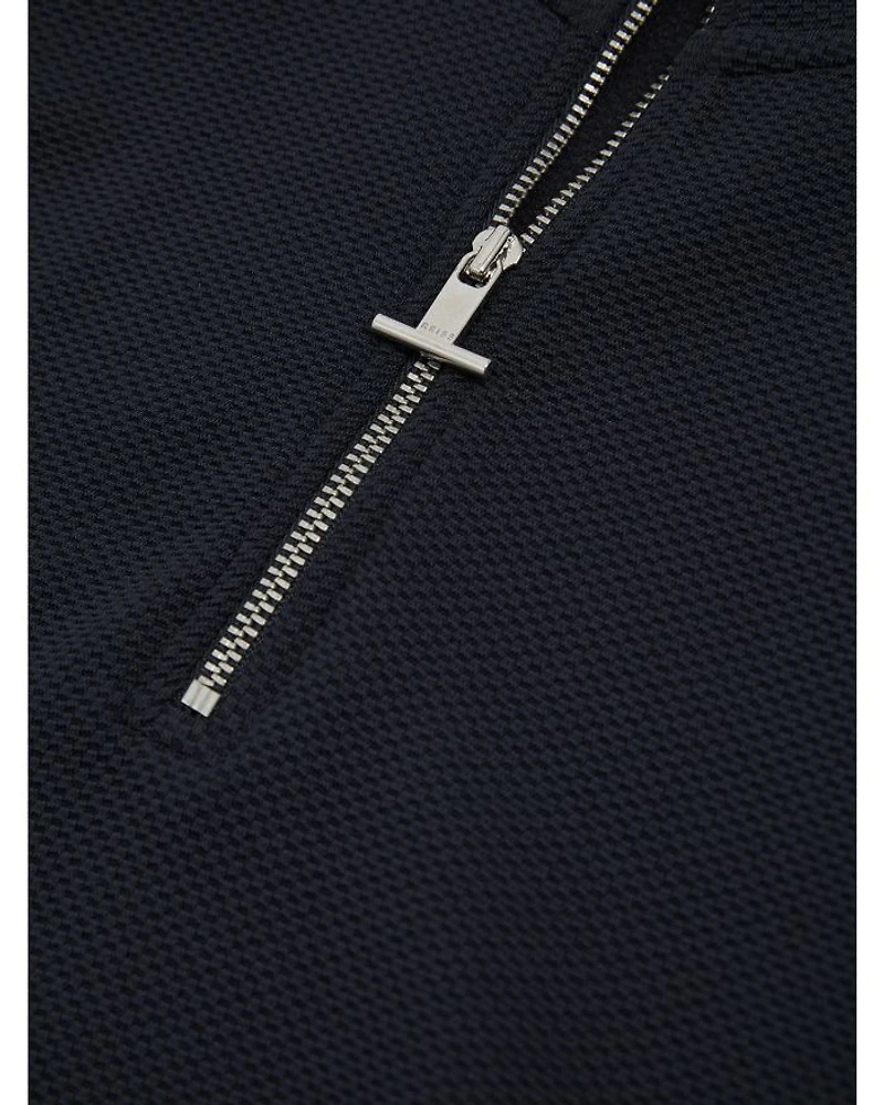 Illinois Quarter Zip Textured Sweatshirt