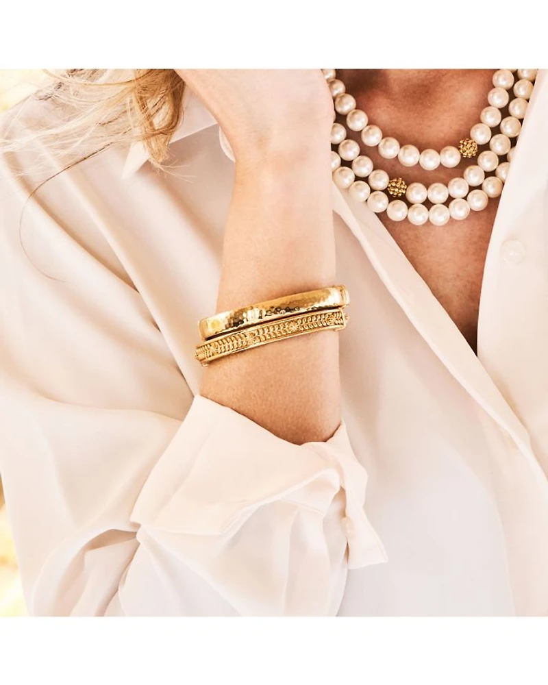 Berry Vine Hinged Bangle Bracelet