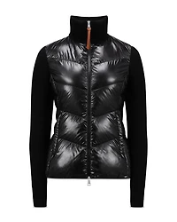 Padded Wool Puffer Cardigan