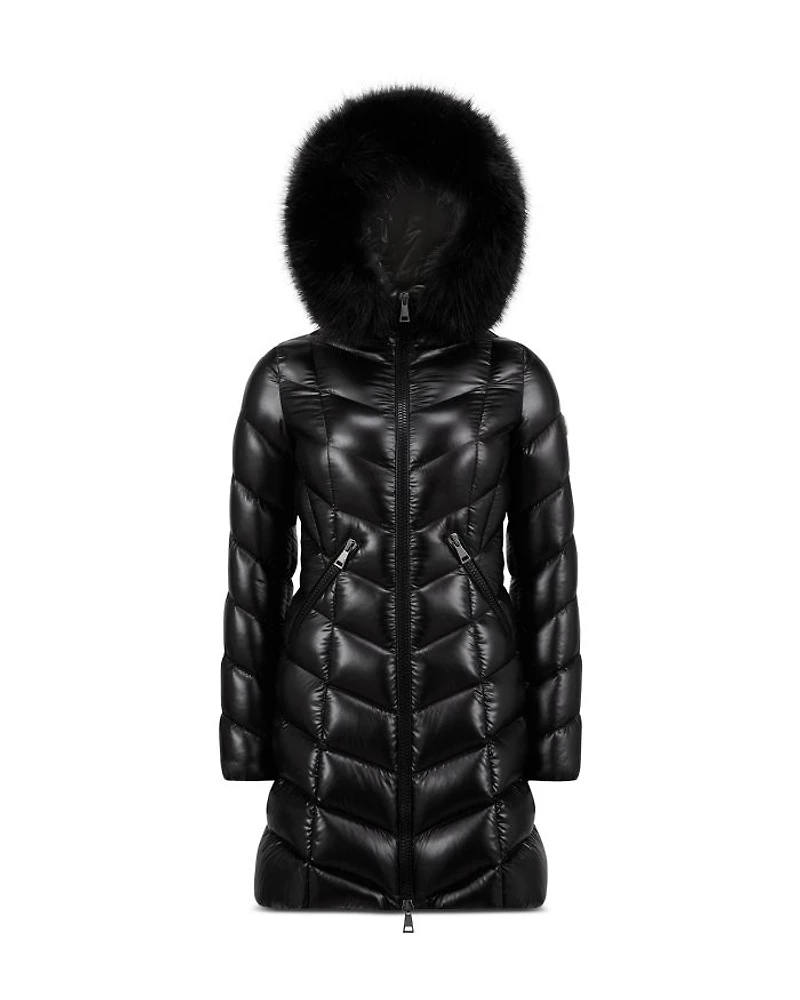 Fulmarus Faux Fur Trim Down Puffer Coat