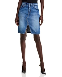 L'Agence Tylee Denim Pencil Skirt