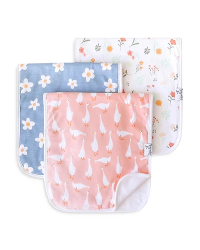 Copper Pearl Goosie Burp Cloth Set, Pack of 3