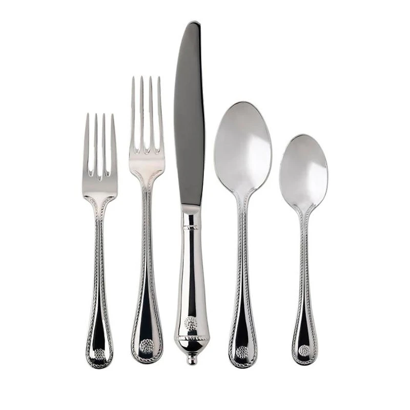 Berry and Thread 20 Piece Flatware Set, Polished