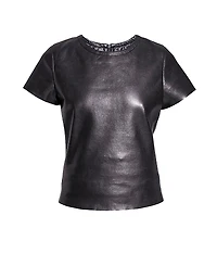 As by Df New Guard Recycled Leather Tee