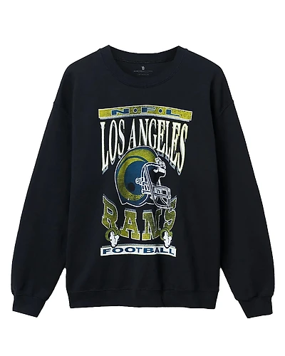 Junk Food Clothing Unisex Nfl Los Angeles Rams Helmet Flea Market Crew