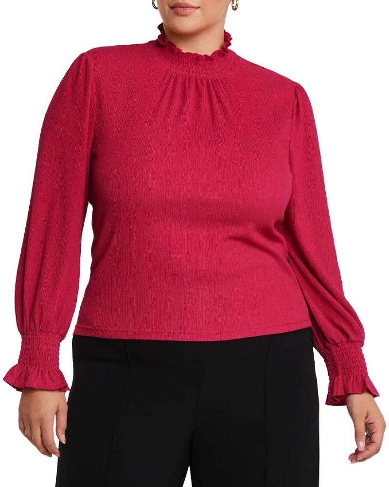 Zinnia Shirred Top