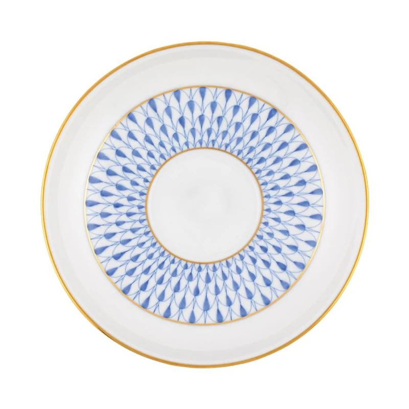 Art Deco Blue Tea Saucer
