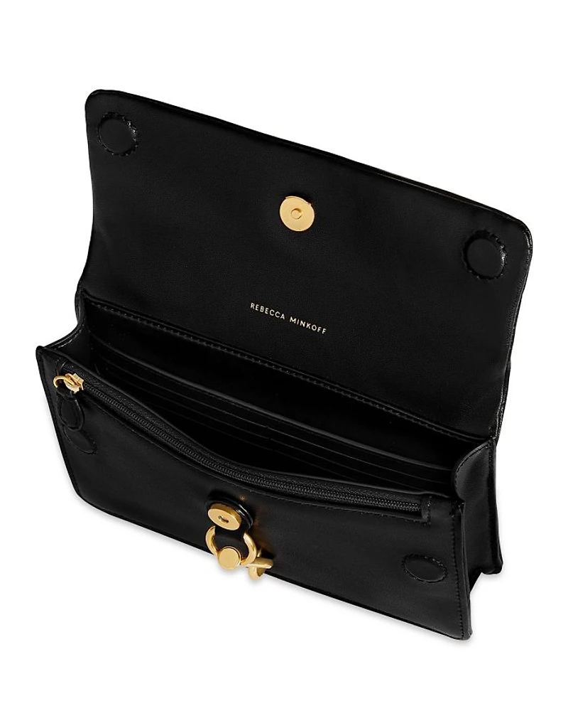 Edie Studded Leather Wallet Crossbody