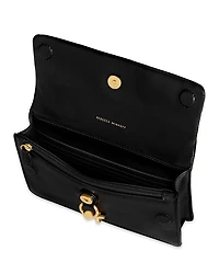 Edie Studded Leather Wallet Crossbody