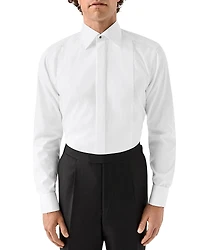 Eton Contemporary Fit Striped Bib Evening Shirt