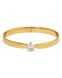 Nadri Cubic Zirconia Pear Solitaire Bangle Bracelet
