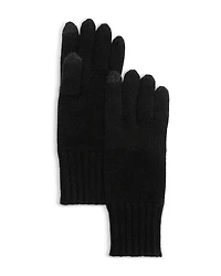 C by Bloomingdale's Cashmere Rib Tech Gloves - Exclusive