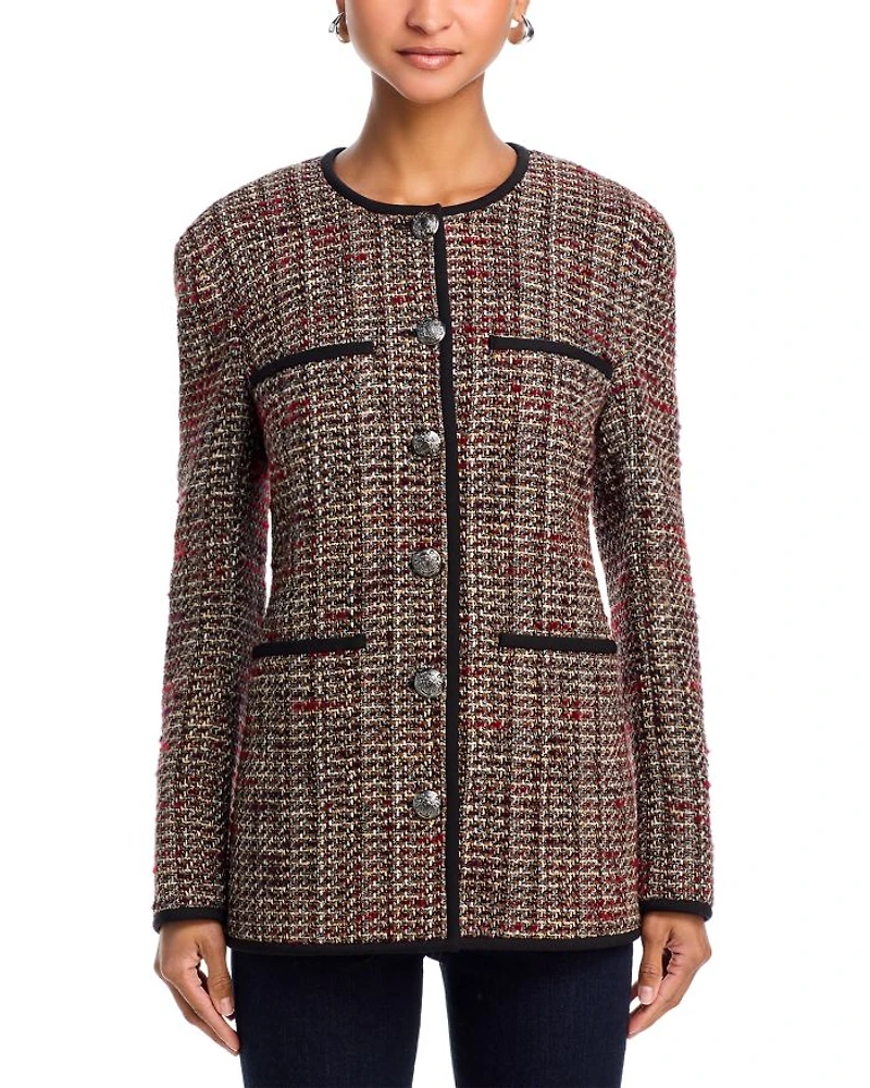 Watkins Dickey Tweed Collarless Jacket