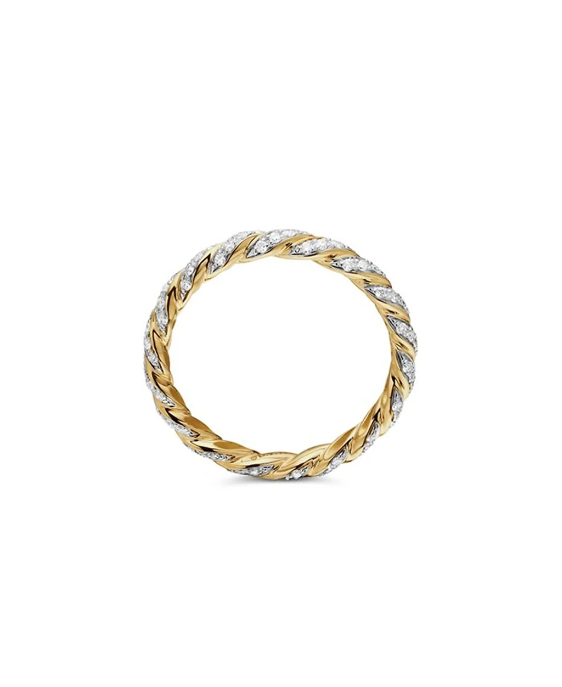 Paveflex Ring with Diamonds 18K Gold