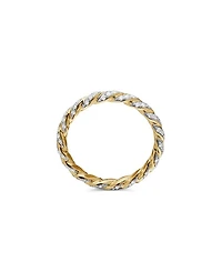 Paveflex Ring with Diamonds 18K Gold