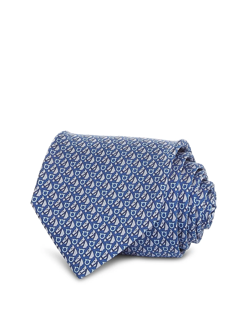 Ferragamo Silk Classic Gancini Horse Tie
