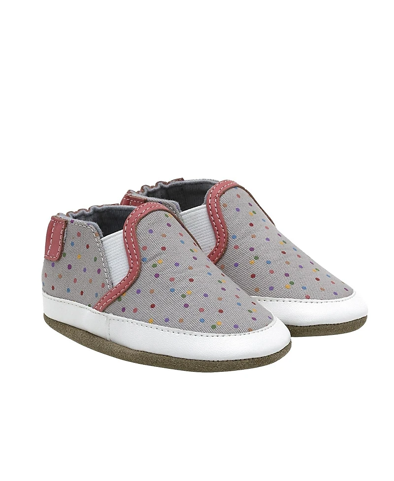Robeez Girls' Polka Dot Polly Soft Soles Shoes