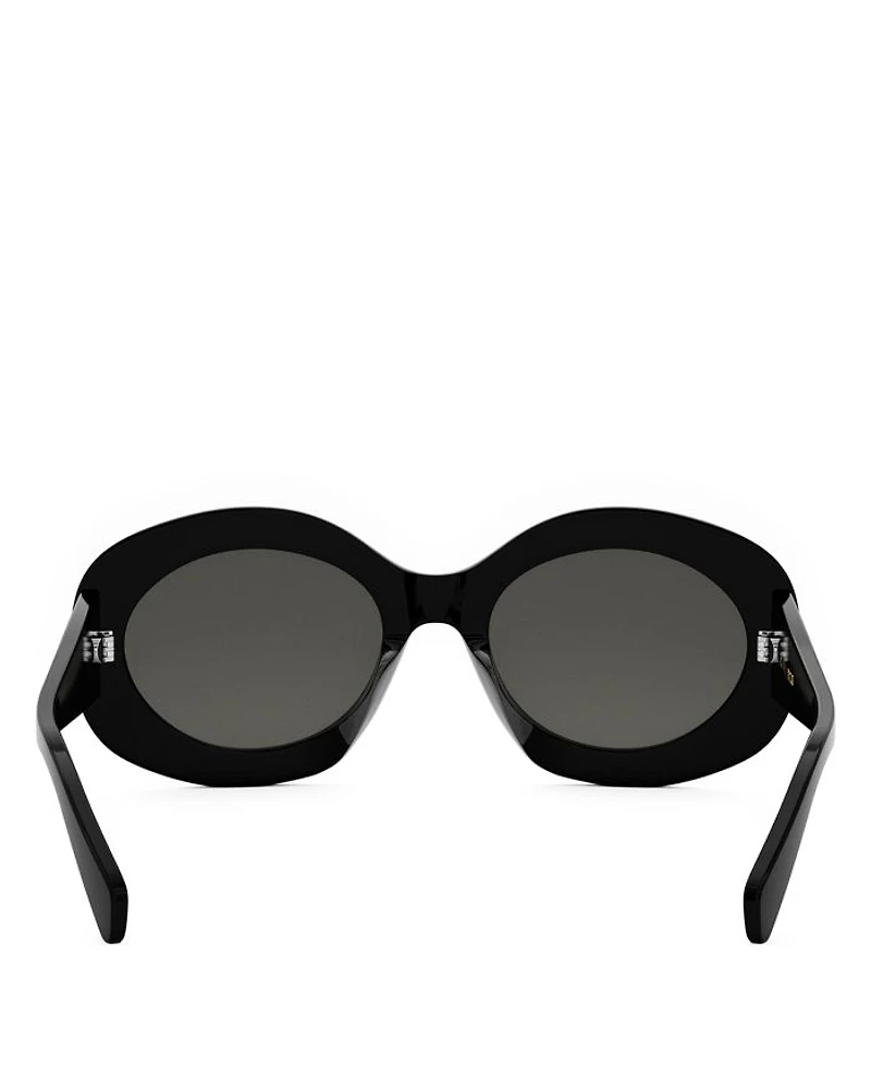 Triomphe Round Sunglasses, 54mm
