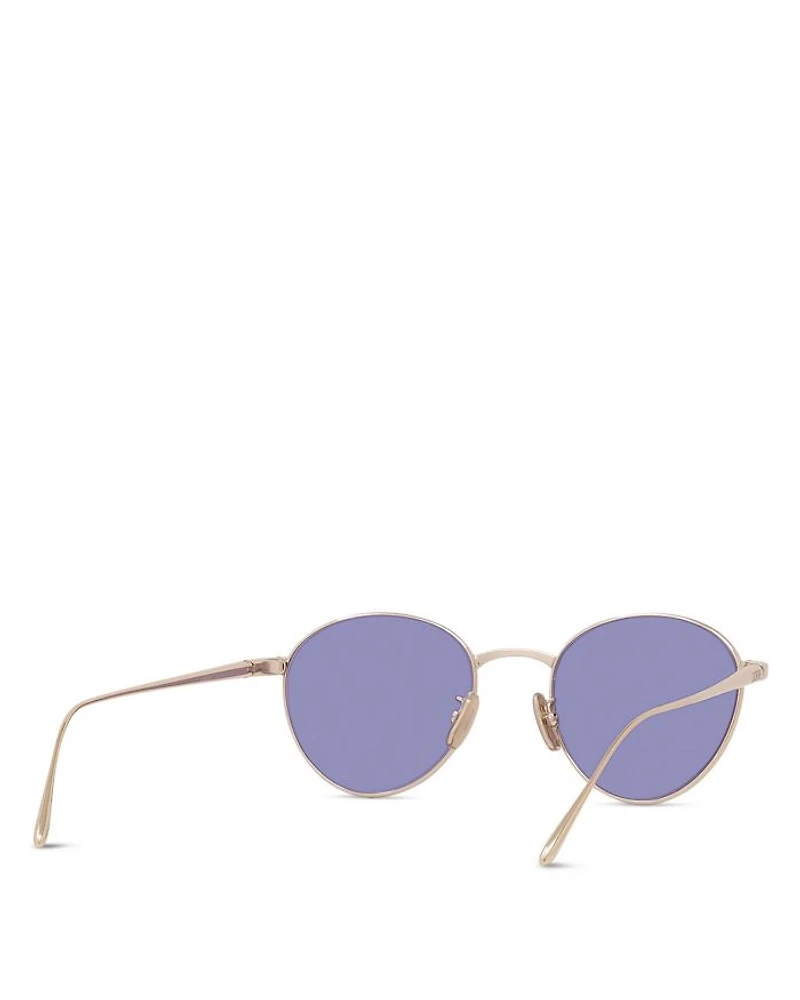 Slim Round Sunglasses, 49mm