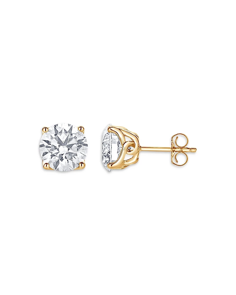 Bloomingdale's Fine Collection Certified Lab Grown Diamond Tulip Setting Stud Earrings