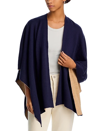 Aqua Reversible Knit Ruana - Exclusive