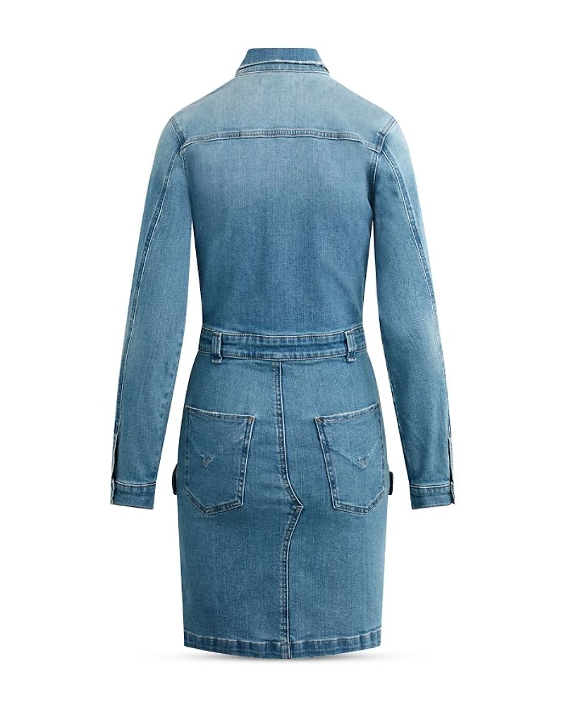 Reconstructed Denim Shirt Dress