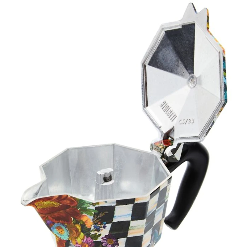 Mackenzie-Childs x Bialetti Courtly Flower Market Cup Moka Pot