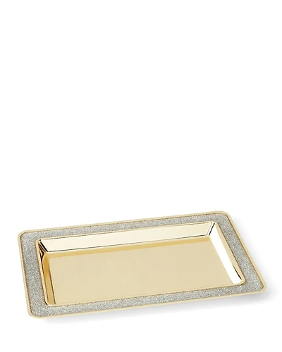 Sitting Pretty Silver Glitter Catch All Tray
