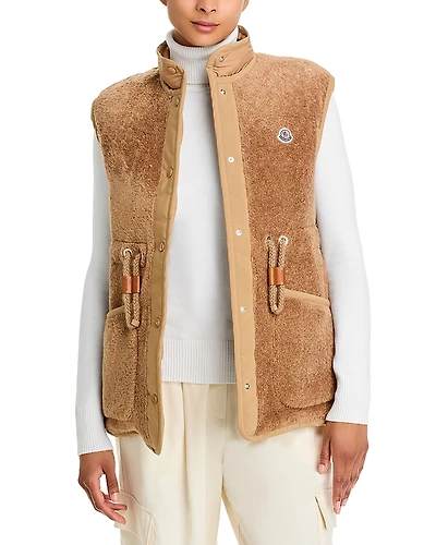 Moncler Bost Teddy Fleece Down Vest