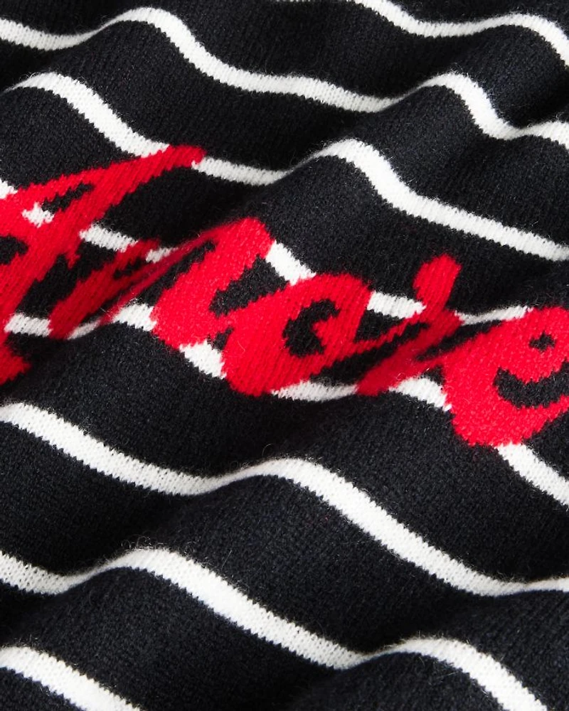 Girls' Amore Striped Cashmere Pullover Crewneck Sweater, Big Kid - Exclusive