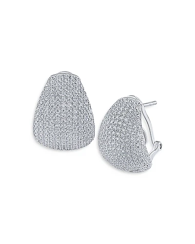 Kenneth Jay Lane Pave Tear Shape Drop Earrings