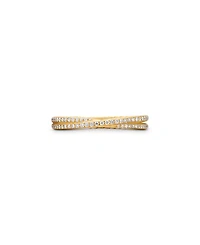18K Yellow Gold DY Crossover® Micro Pavé Band Ring