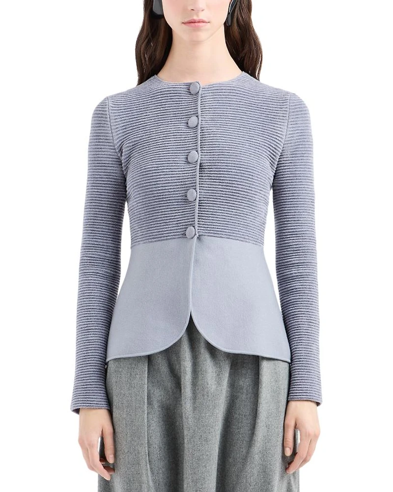 Ribbed Chenille Jacket