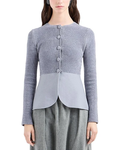 Ribbed Chenille Jacket