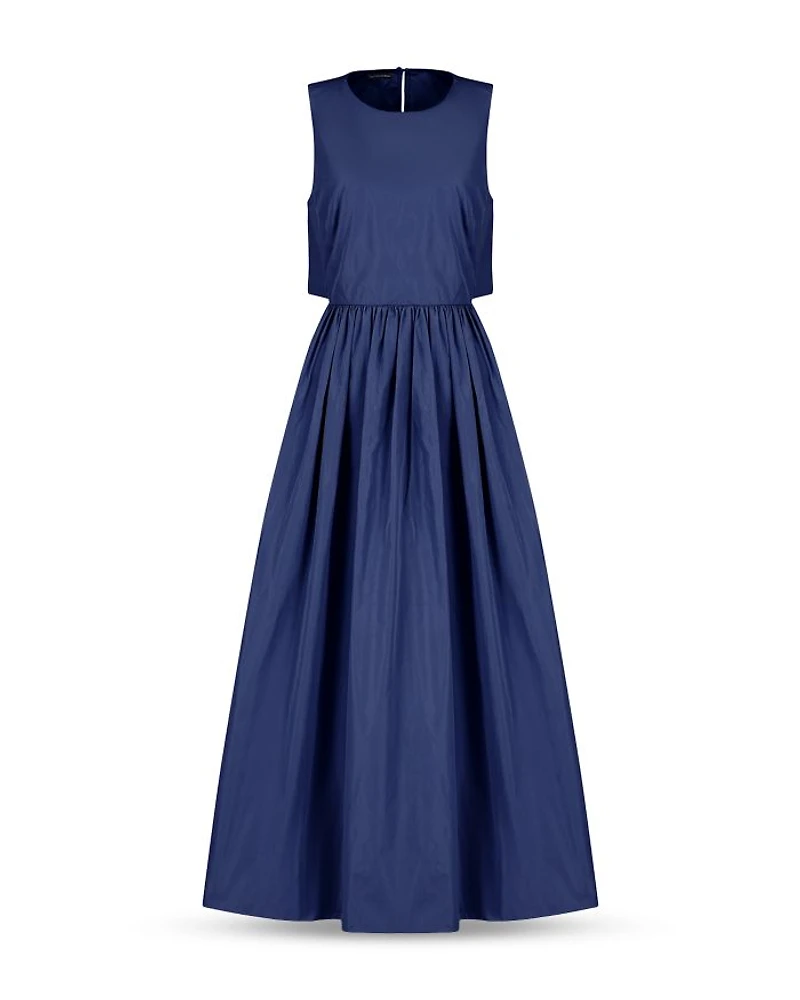 Taffeta Cutout Maxi Dress