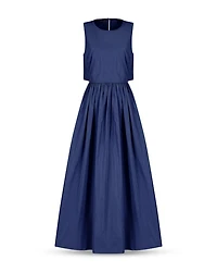 Taffeta Cutout Maxi Dress