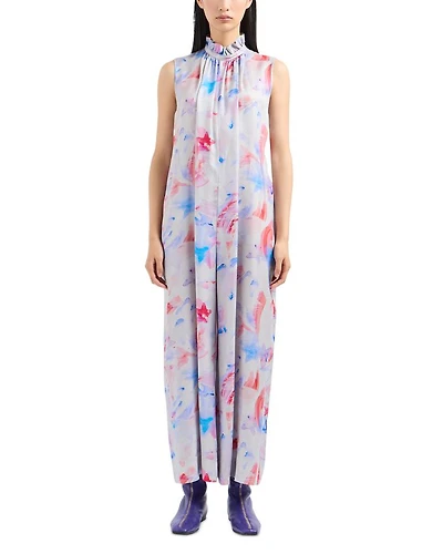 Watercolor Print Jumpsuit